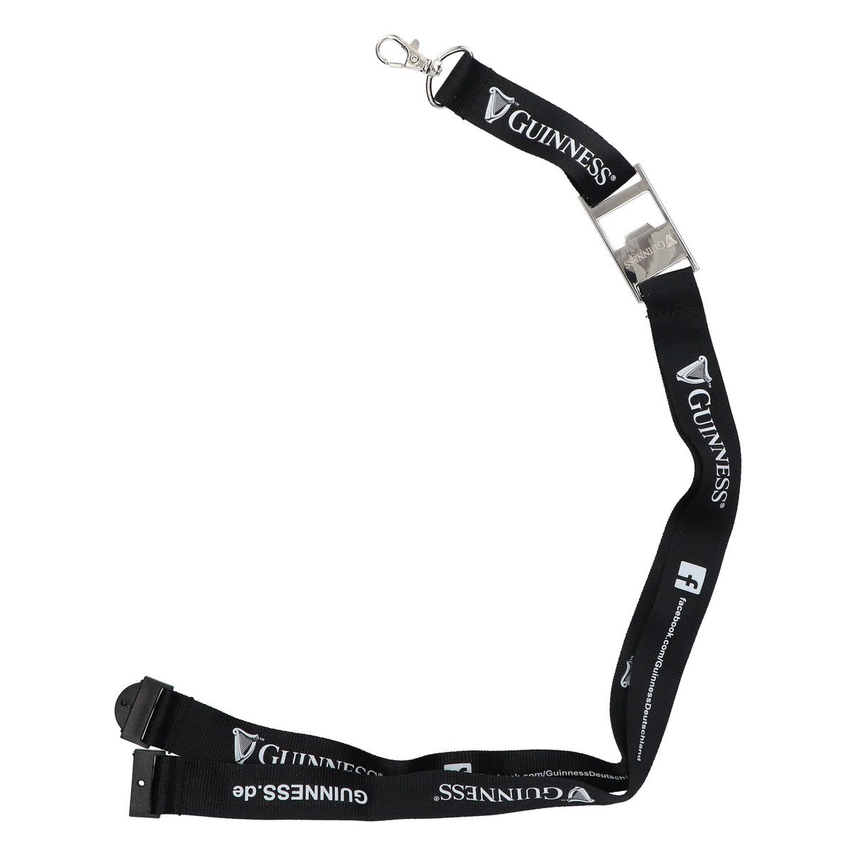Guinness Schlüsselband Flaschenöffner Key Chain Karabiner Merchandise Bier – Ansicht 2