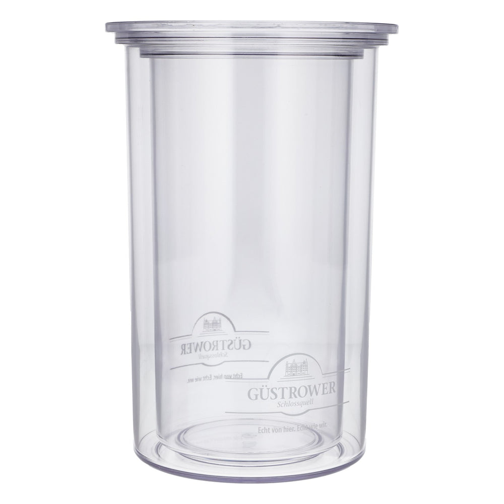 Güstrower Schlossquell Doppelwandiger Acryl Flaschenkühler 0,7l / 1,0l