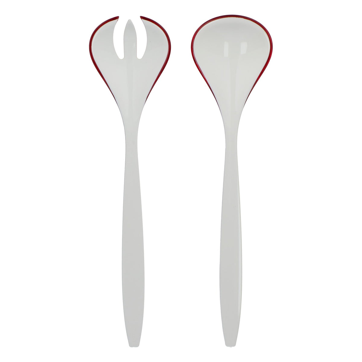 Guzzini Happy Hour Salatbesteck Rot-Weiß Kunststoff 2-teilig Design – Ansicht 2