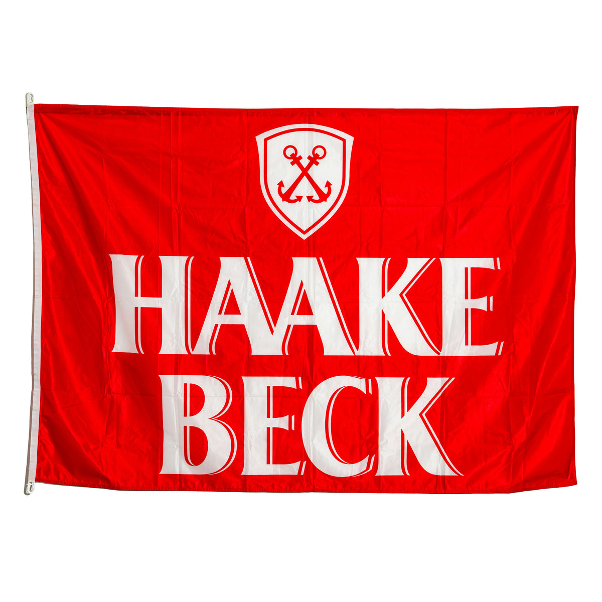 Haake Beck Bier Glas Banner 140x200cm rot Mischgewebe Fahne