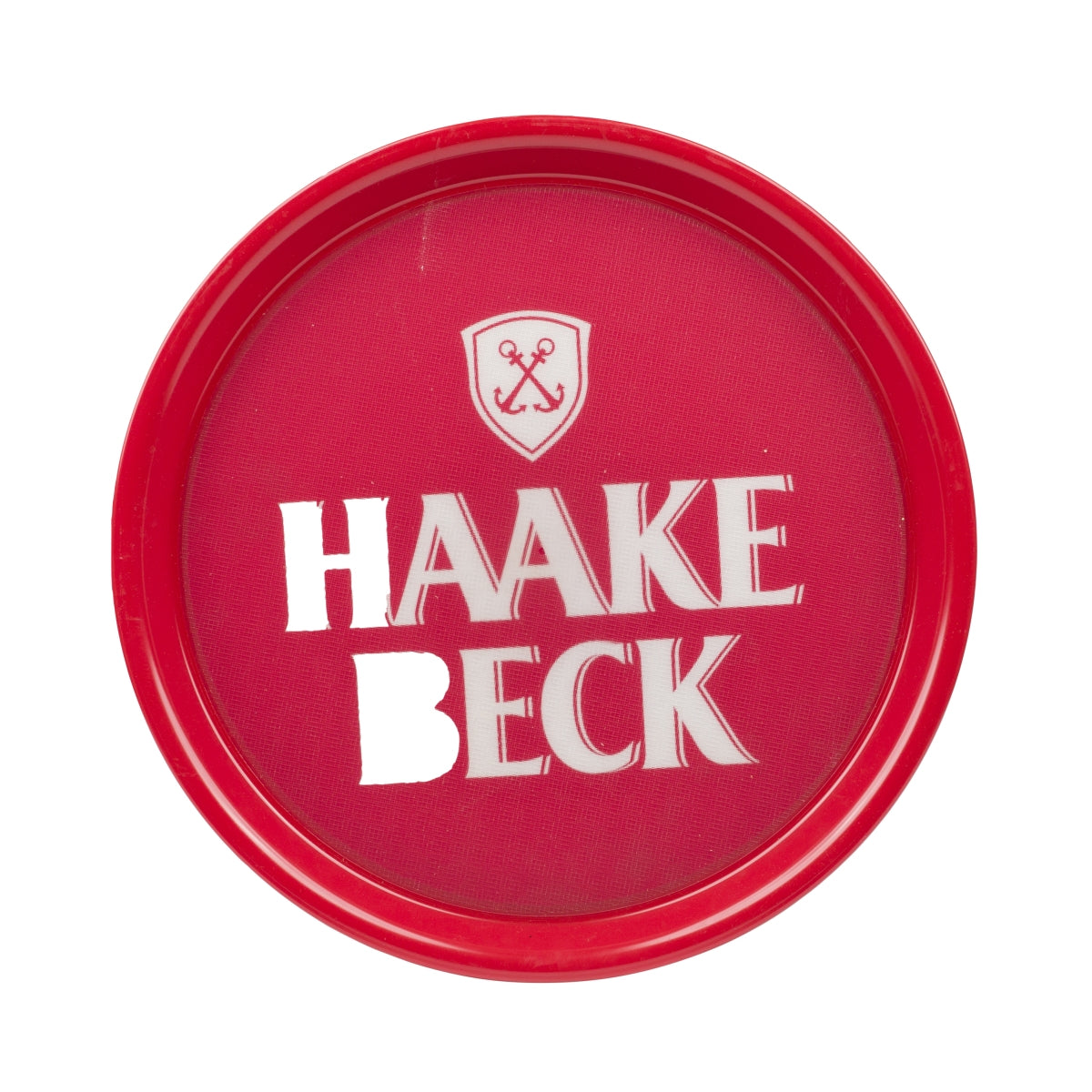 Haake Beck Bier Tablett 37cm Rot Anti-Rutsch Kunststoff Gläser Serviert Gastro