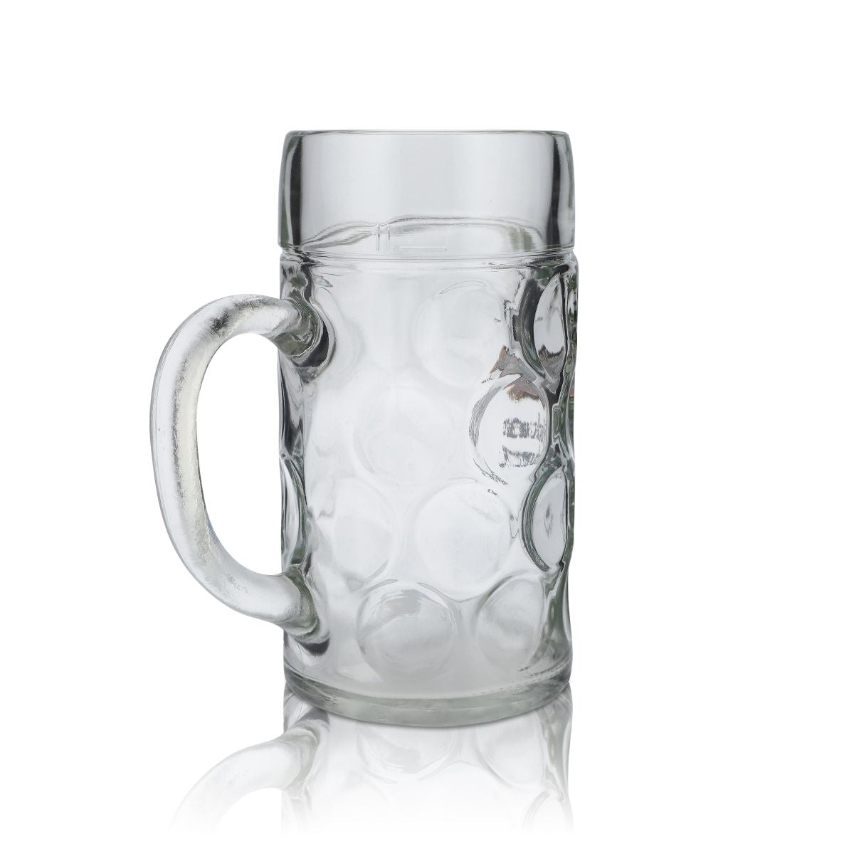 Hacker Pschorr Glas 1l Maßkrug Bierkrug Humpen Seidel Gläser Volksfest Bayern – Ansicht 2