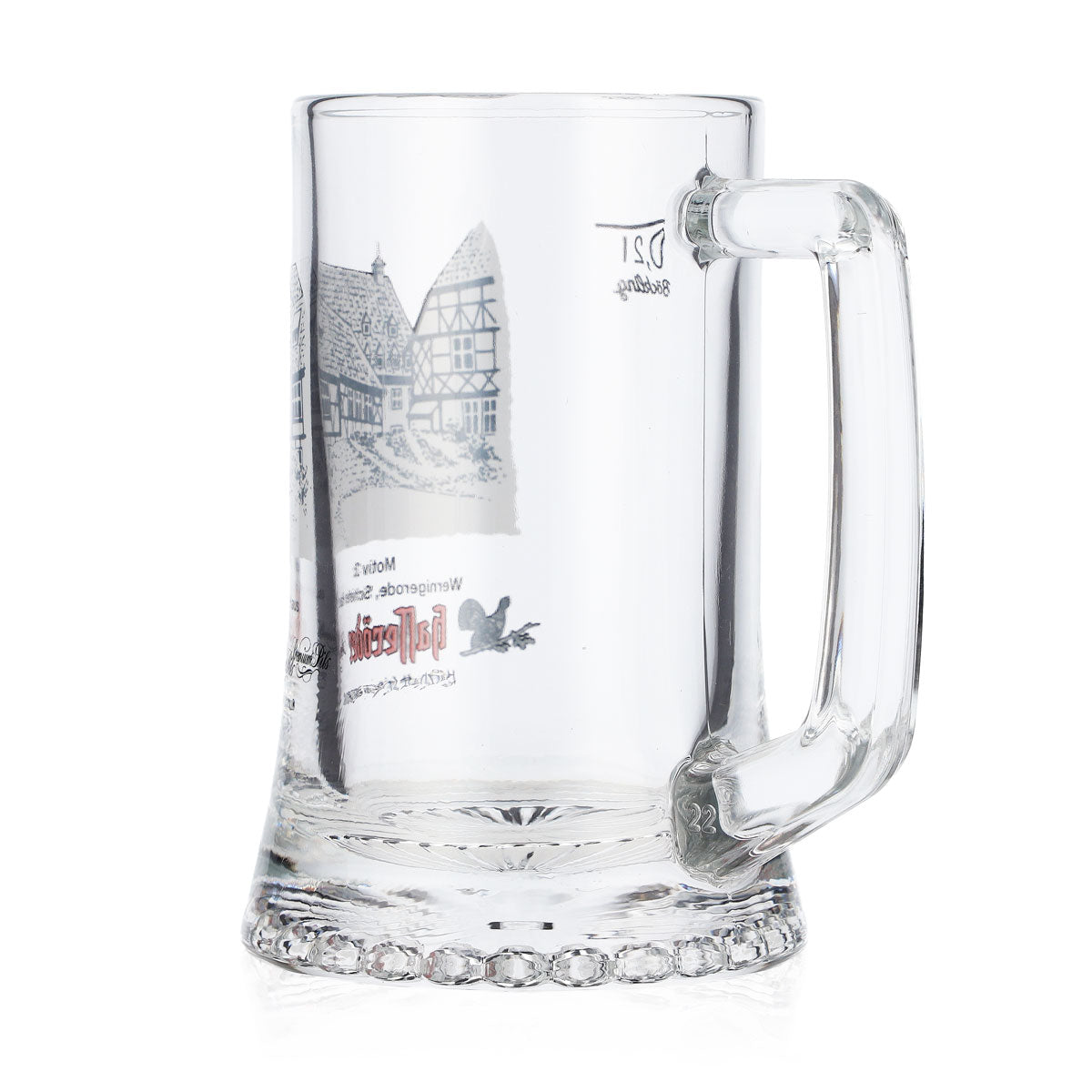 Hasseröder Bier Glas Bierkrug 0,2l Motiv 3 Wernigerode Schiefes Haus Böckling – Ansicht 4