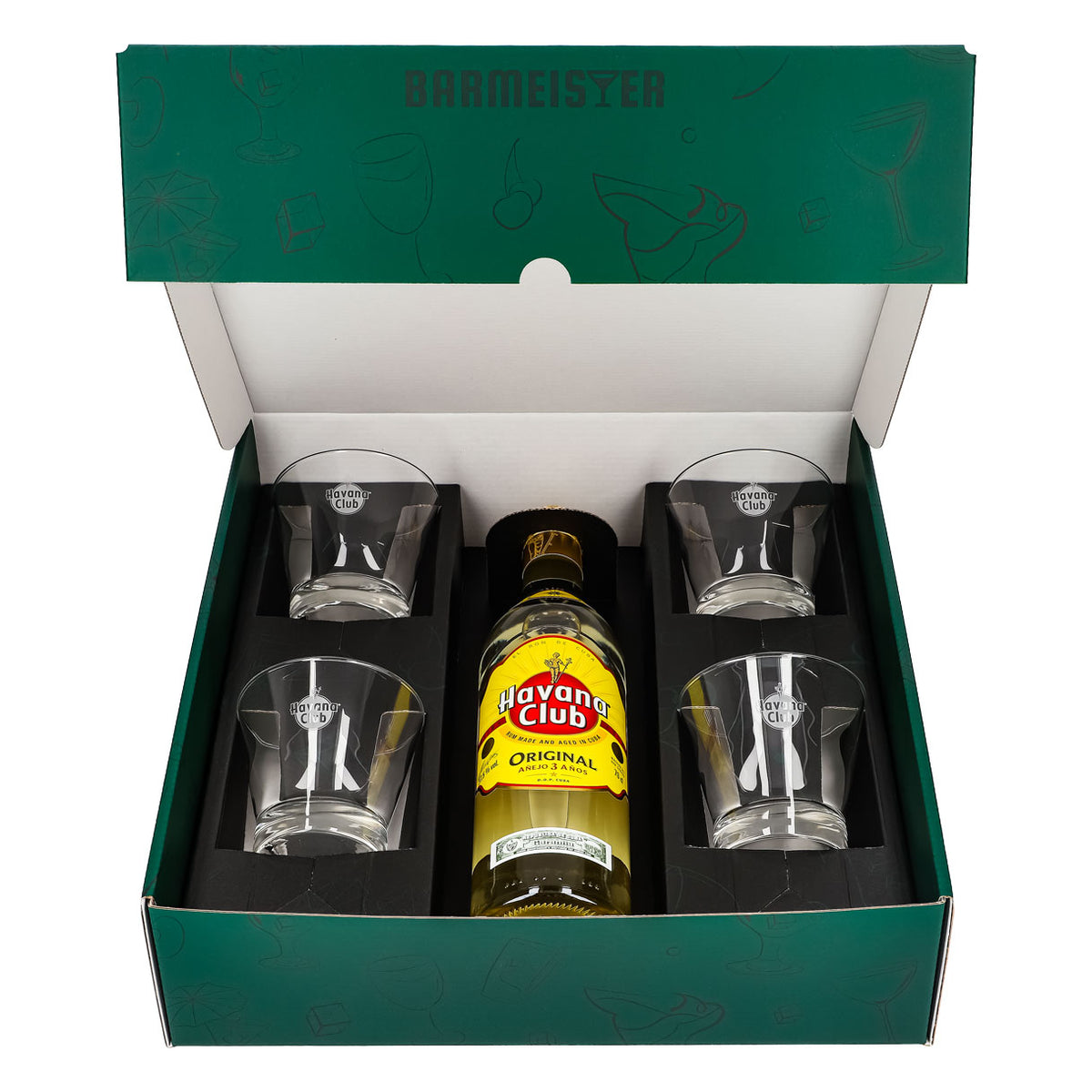 Havana Club Geschenkset 0,7l Flasche 37,5 % Vol. + Tumbler–grün – Ansicht 2