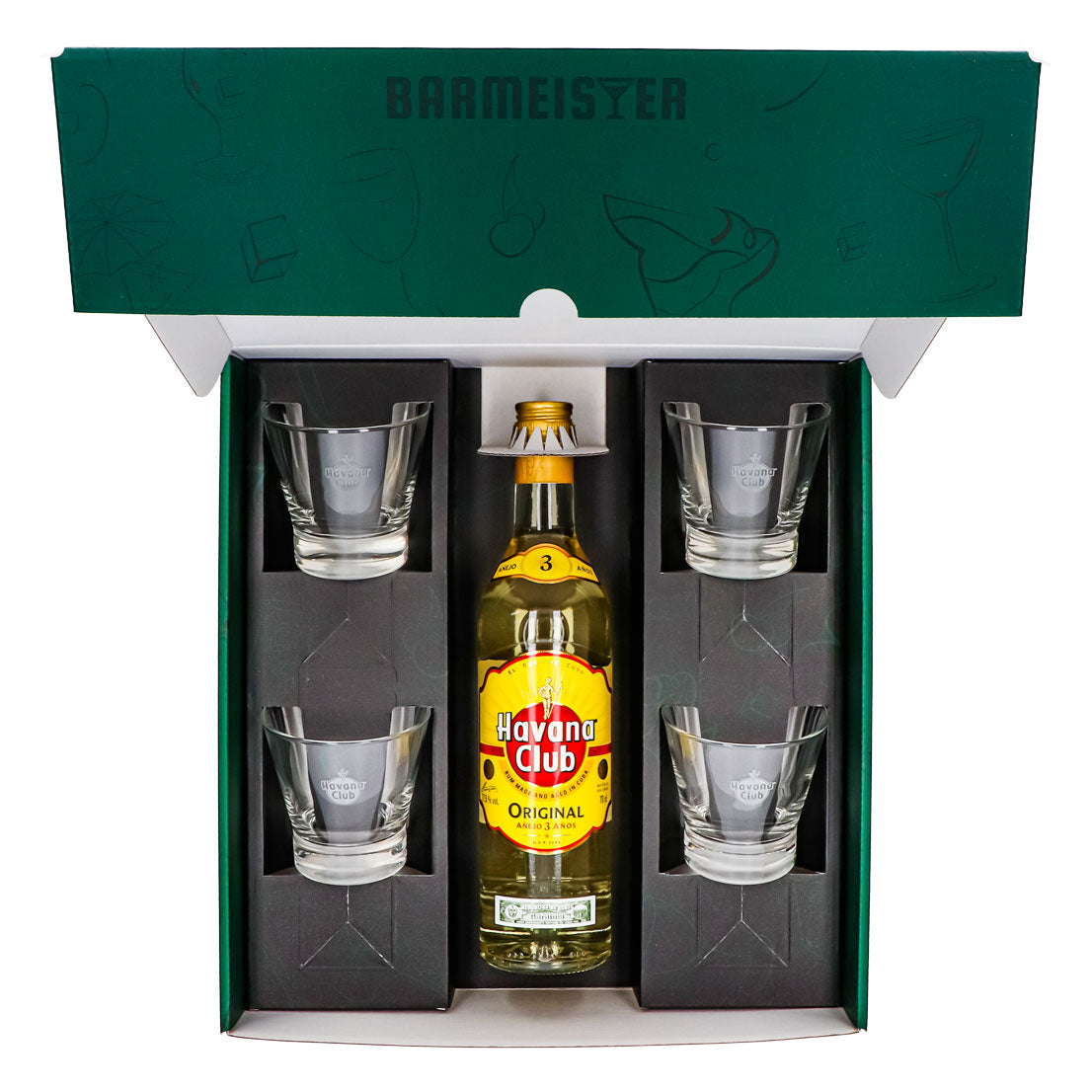 Havana Club Geschenkset 0,7l Flasche 37,5 % Vol. + Tumbler–grün – Ansicht 5