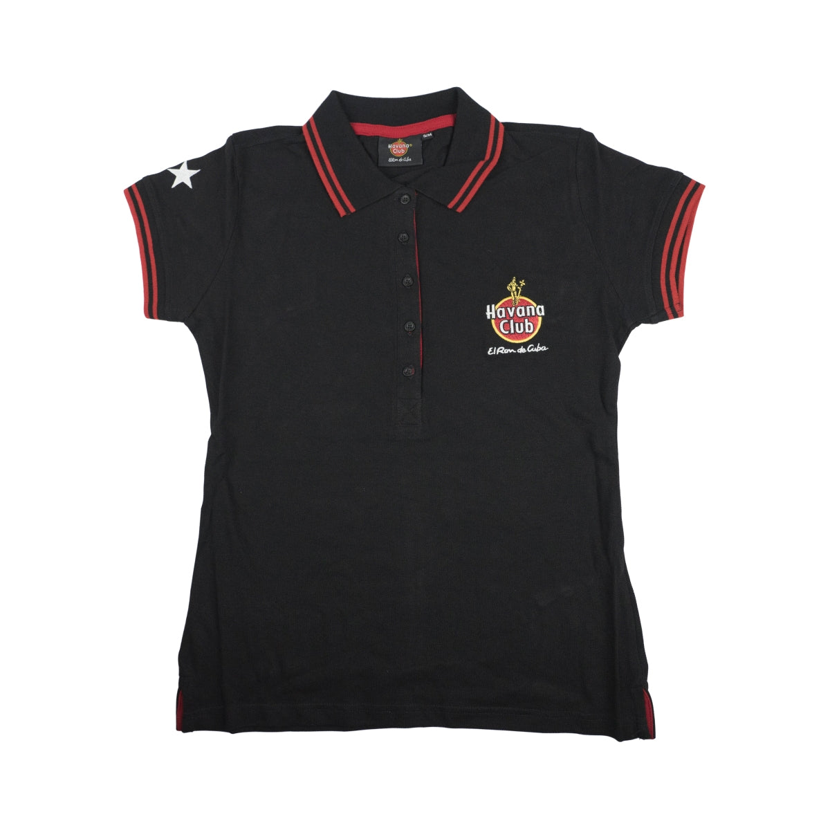 Havana Club Polo-Shirt Hemd Logostickerei Frauen Oberbekleidung Gr. S/M Gastro