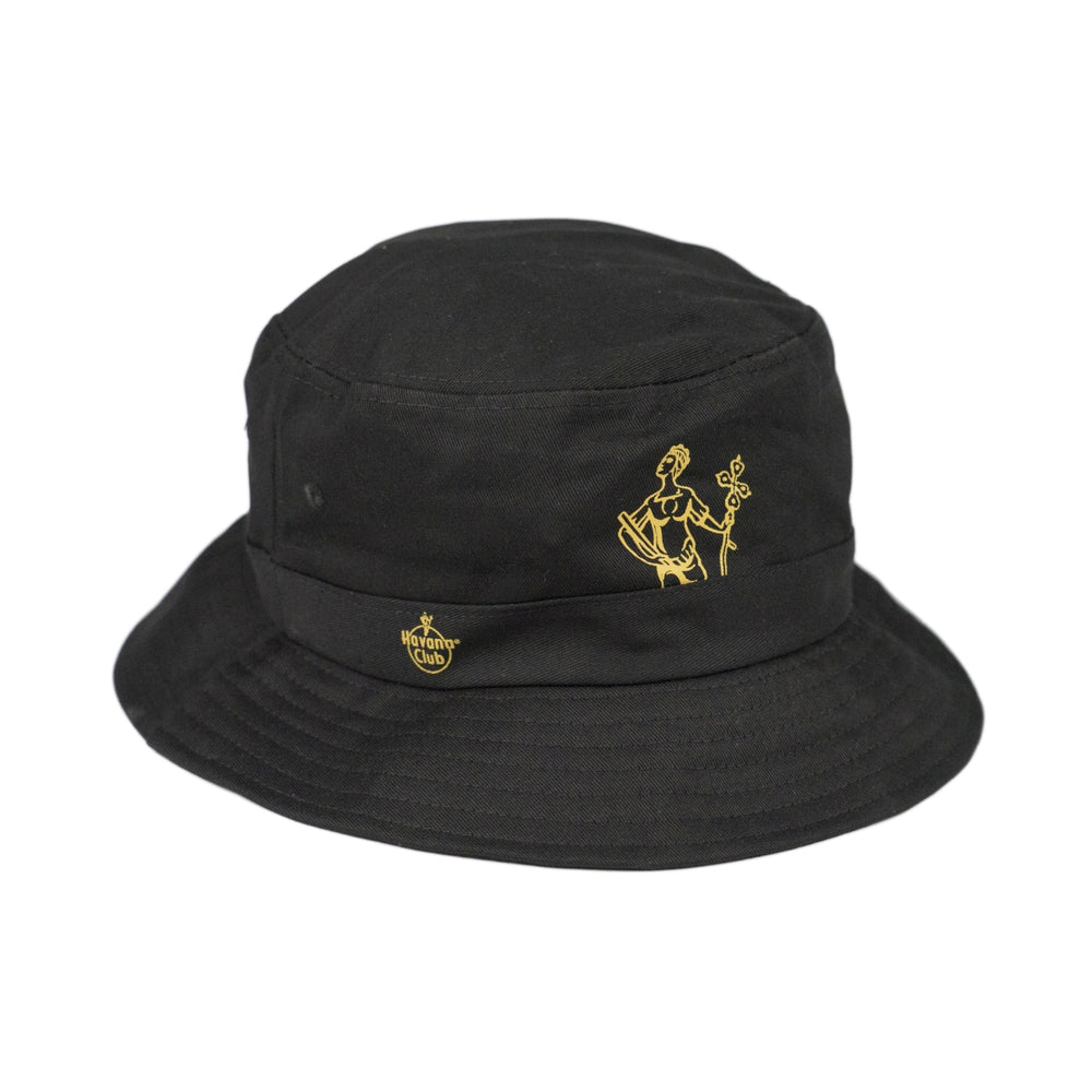 Havana Club Rum Fischer-Hut Bucket Hat Schwarz Unisex Einheitsgröße Kappe Cap