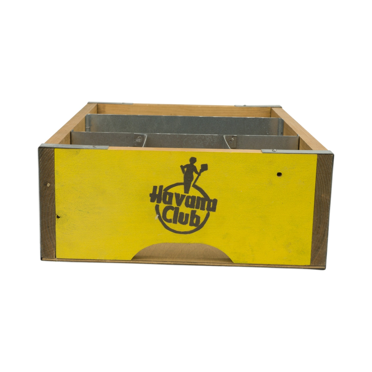 Havana Rum Barcaddy XL Holz Organziner Bar Box Kiste Kühler Display Show gelb – Ansicht 2