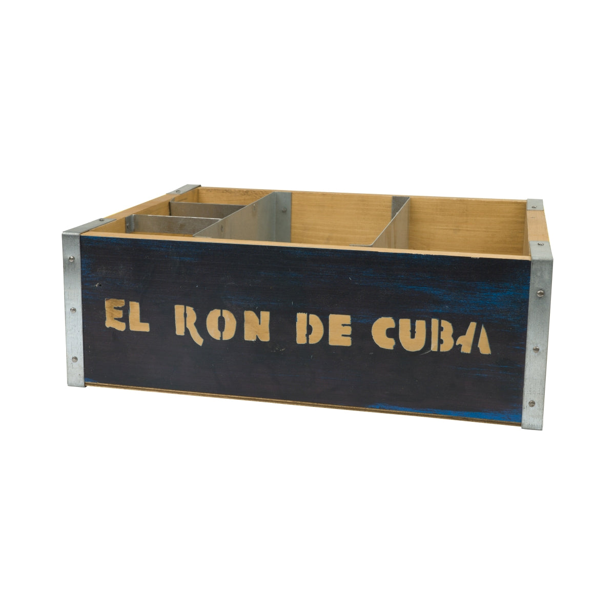 Havana Rum Barcaddy XL Holz Organziner Bar Box Kiste Kühler Display Show gelb – Ansicht 3