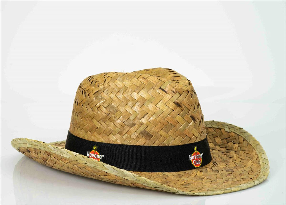 Havana Rum Strohhut Mütze Kappe Cap Straw Hat Sonne Schutz Sommer Festival Party