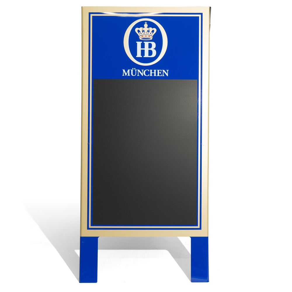 HB München Bier A-Frame Kundenstopper Kreidetafel Straßenwerbung Schreibtafel