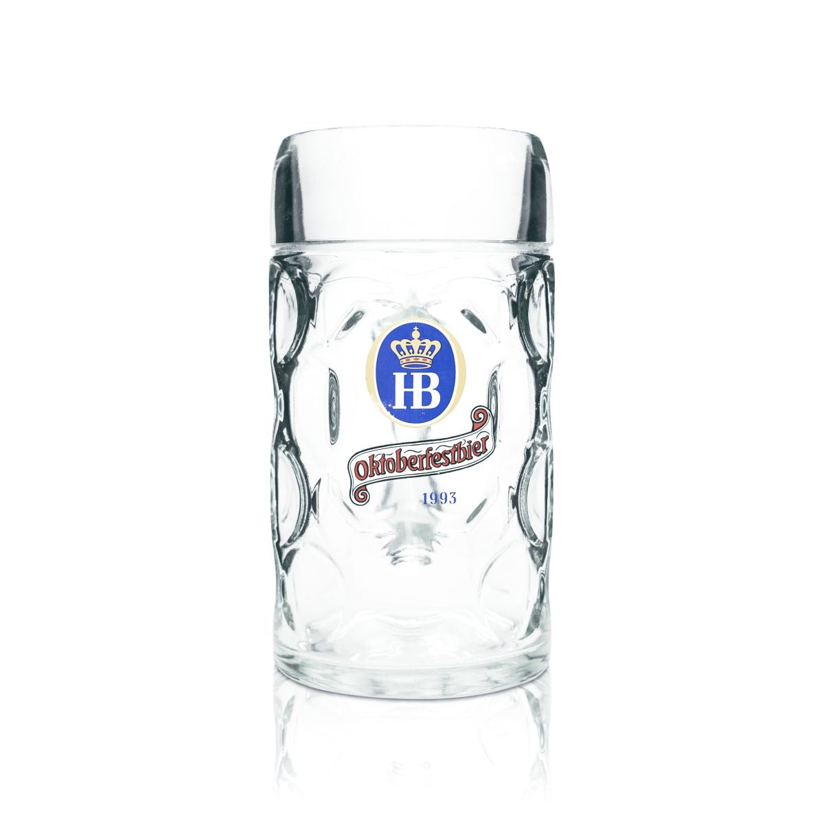 HB München Bierglas 1l Maßkrug "Oktoberfestbier 1993" Sonderedition Sammler