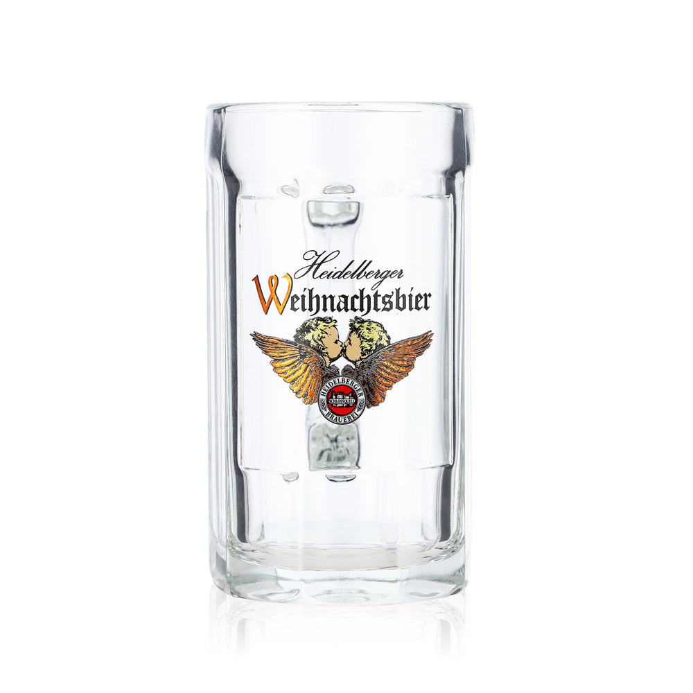 Heidelberger Brauerei Bier Glas 0,2l Krug "Heidelberger Weihnachtsbier" Sahm