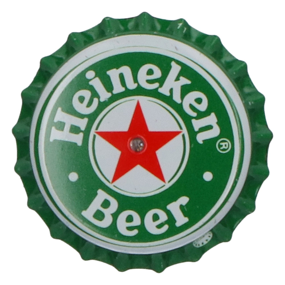 Heineken Anstecker Ansteckpin LED Kronkorken grün Bier Fanartikel