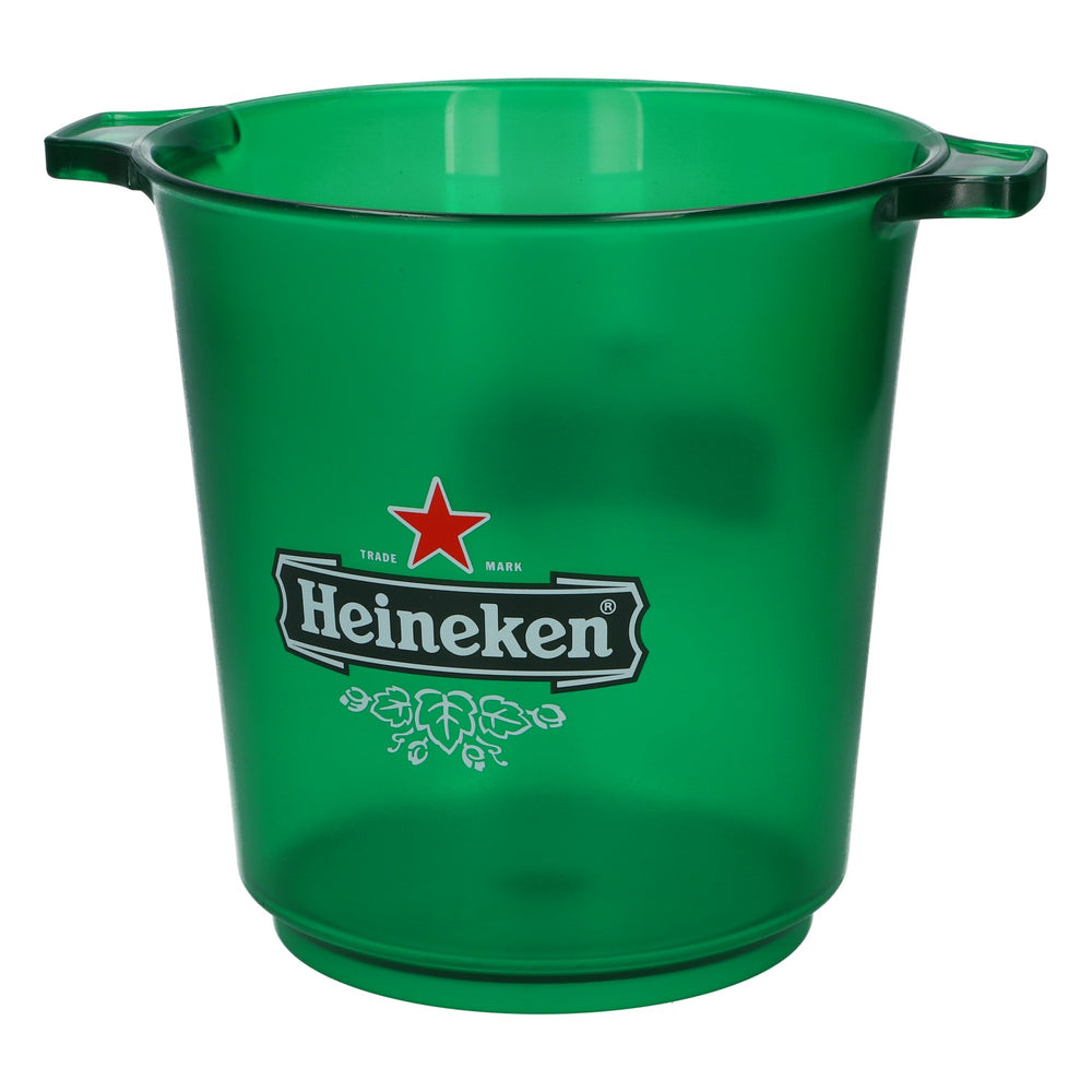 Heineken Bier Acryl Flaschenkühler Grün Rund Original Eiskühler Party