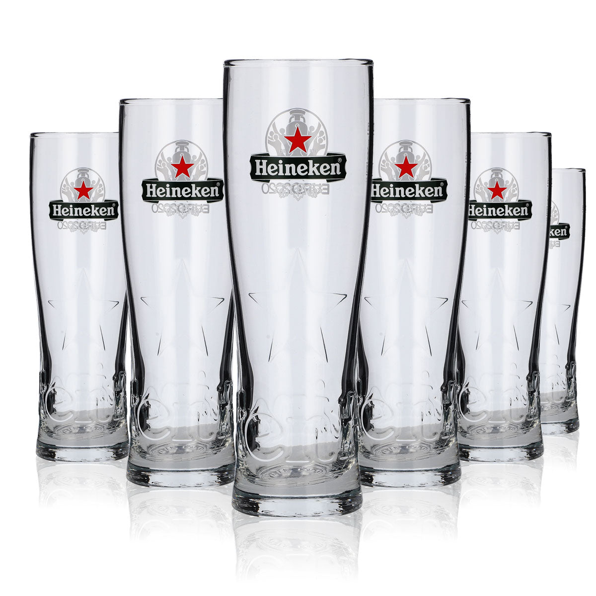 Heineken Bier Bar Bundle Set I aus 6x Biergläser 0,25l 100 Bierdeckel Öffner – Ansicht 3