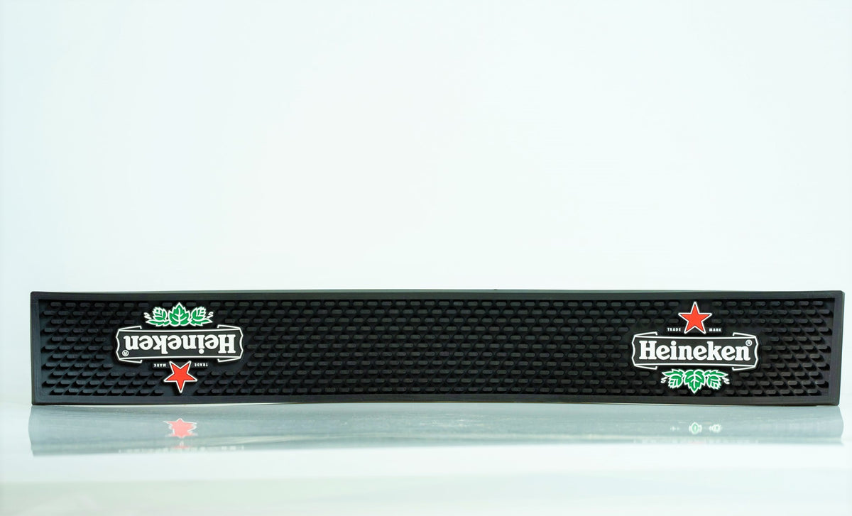 Heineken Bier Barmatte Abtropfmatte Barzubehör schwarz