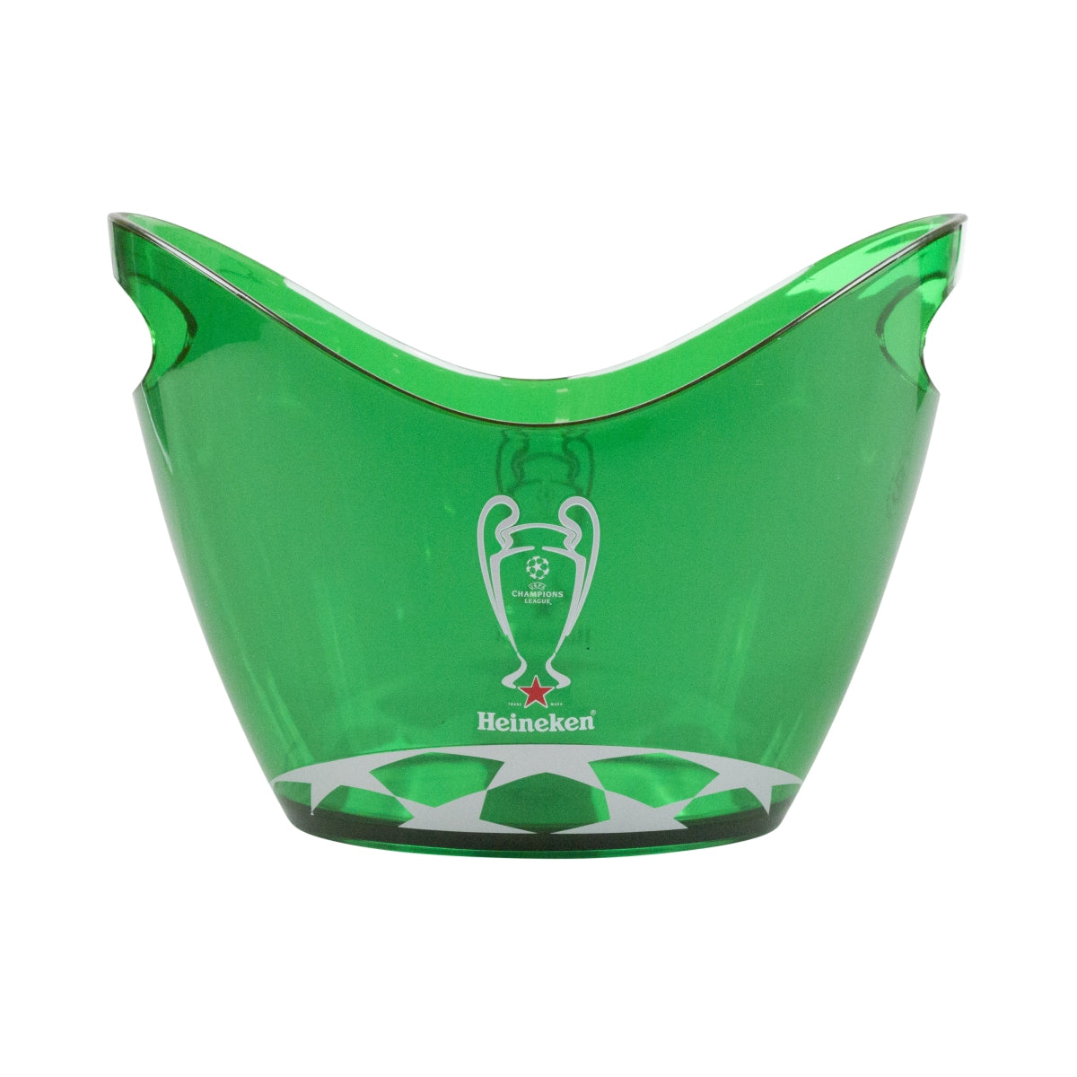 Heineken Bier Eiswürfelbehälter Flaschenkühler Acryl grün klein Championsleagau