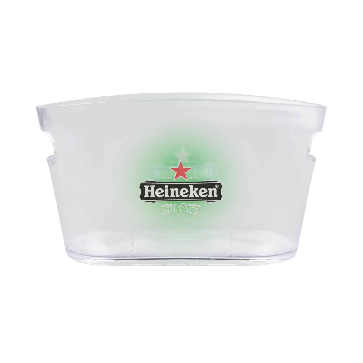 Heineken Bier Eiswürfelbehälter Flaschenkühler Wanne transparent klein