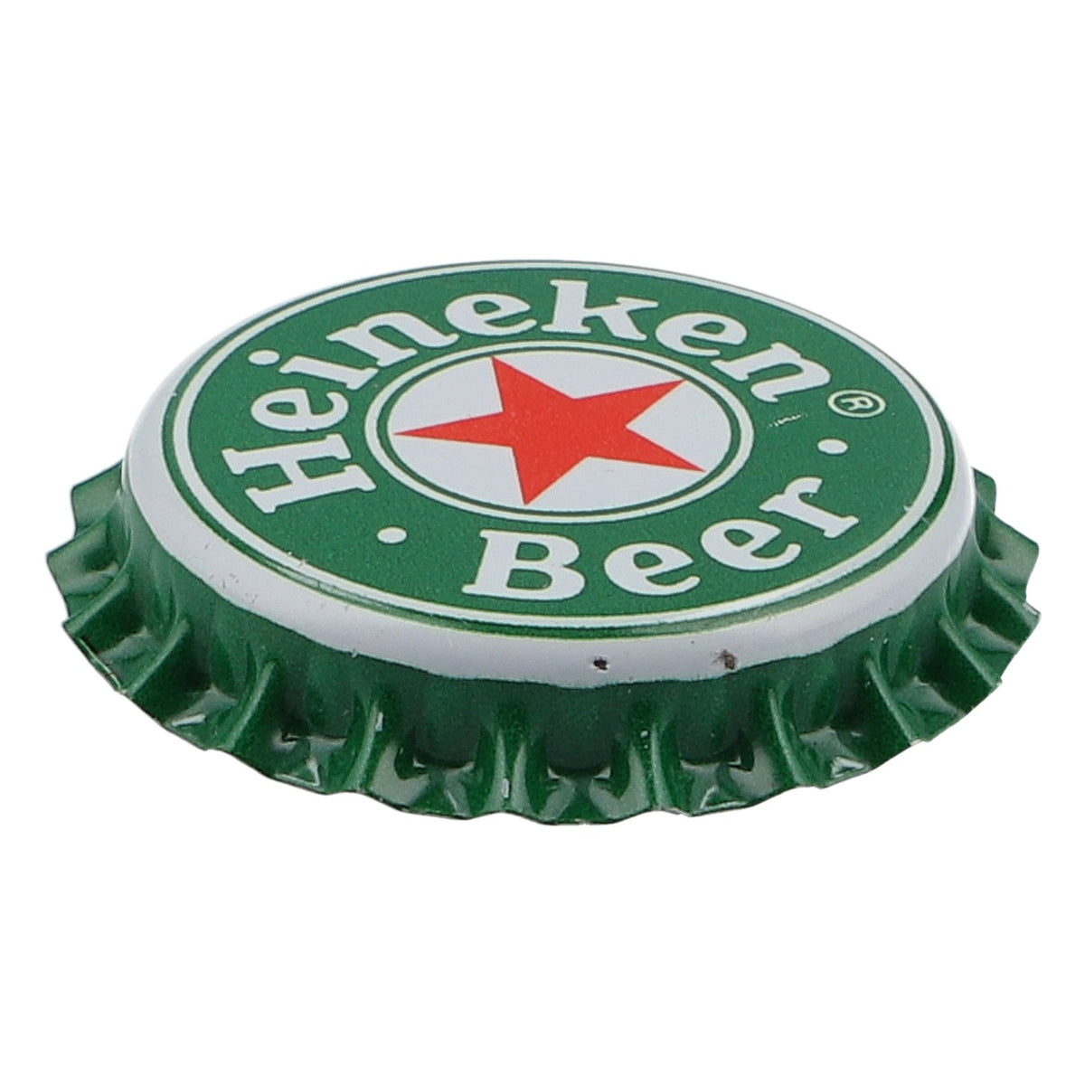 Heineken Bier Magnet Kühlschrankmagnet Kronkorken grün Metall – Ansicht 3