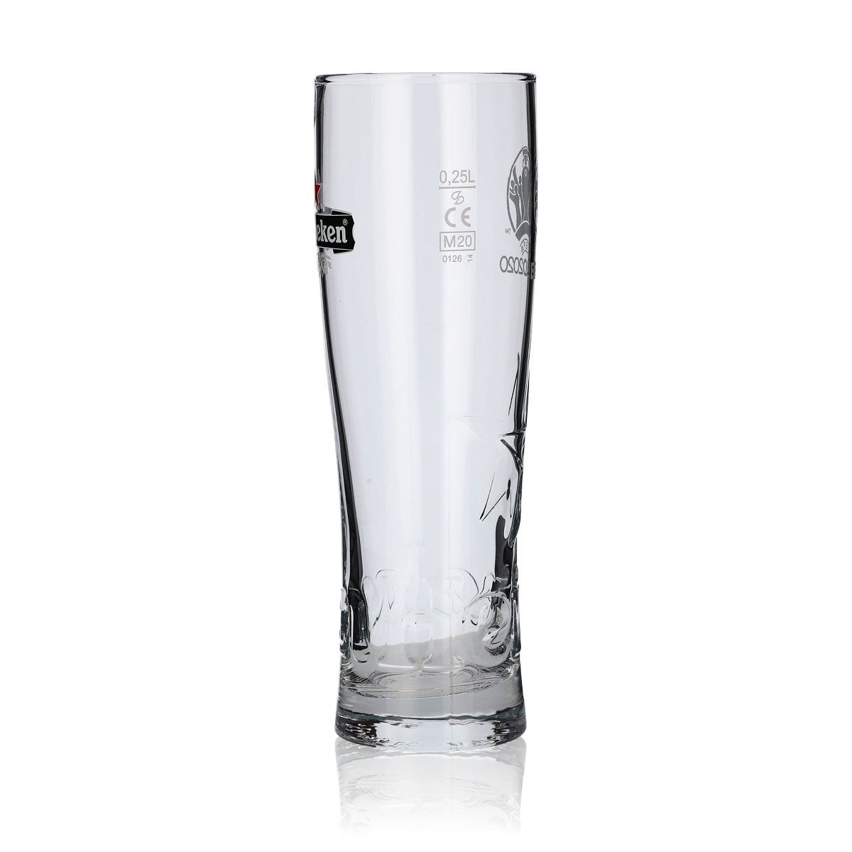 Heineken Bierpokal Glas 0,25l EURO 2020 Star Relief Glass Gläser Sonderedition – Ansicht 3
