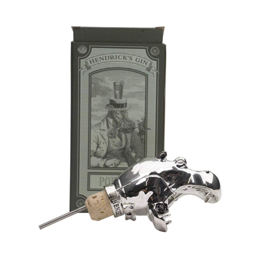 Hendricks Gin Ausgießer Nilpferd Edelstahl Pourer Flaschen Aufsatz Dosierer Bar