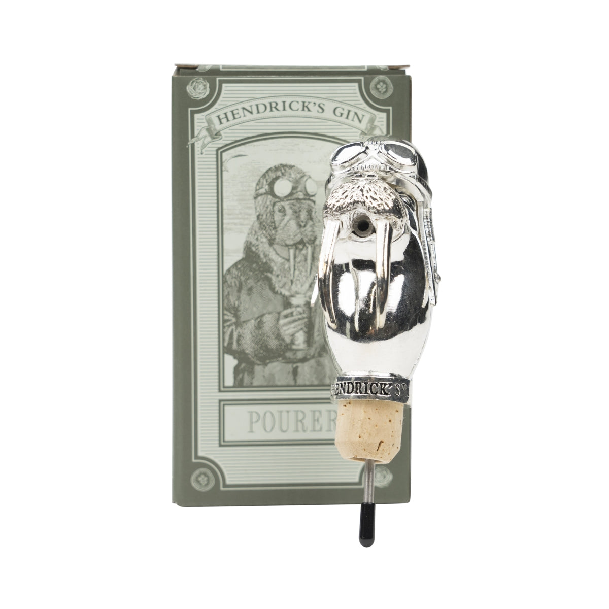 Hendricks Gin Ausgießer Walross Edelstahl Pourer Flaschen Aufsatz Dosierer Bar