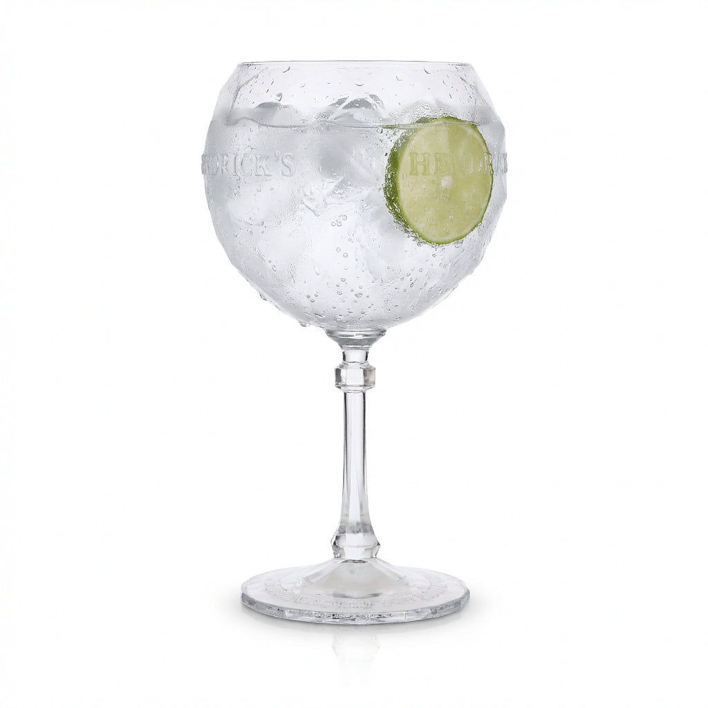 Hendricks Gin Glas 0,5l Design Ballongläser Edle Relief Glaskontur Aperitif – Ansicht 3