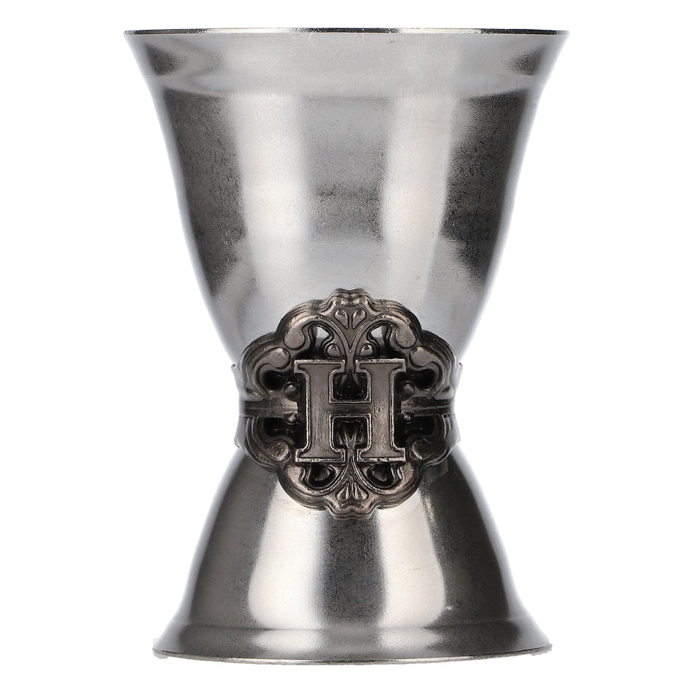 Hendricks Gin Jigger Messbecher Portionierer Barzubehör Silber verziert