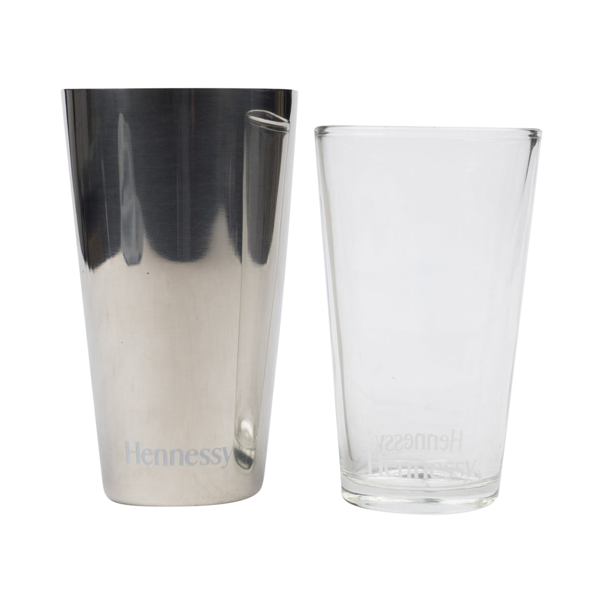 Hennessy Cognac Boston Shaker 0,5l Barkeeper Cocktail Mixer Edelstahl Glas Bar – Ansicht 2