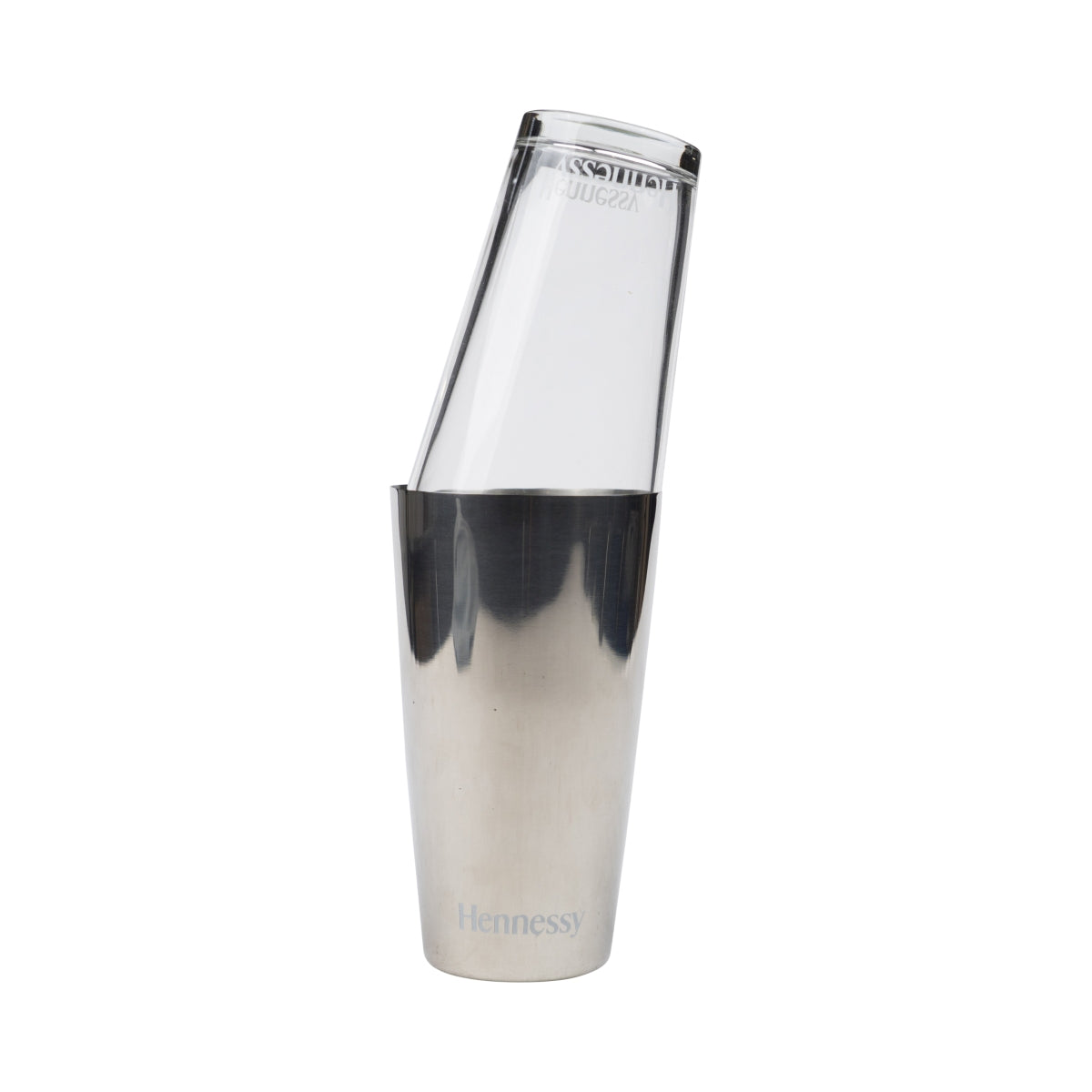 Hennessy Cognac Boston Shaker 0,5l Barkeeper Cocktail Mixer Edelstahl Glas Bar – Ansicht 3