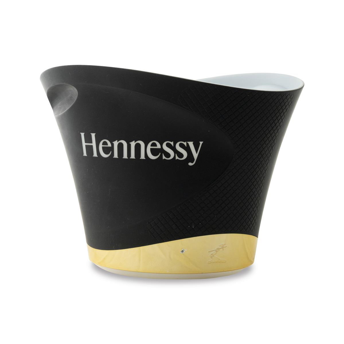 Hennessy Cognac Eiswürfelbehälter Flaschenkühler klein mit gold – Ansicht 2