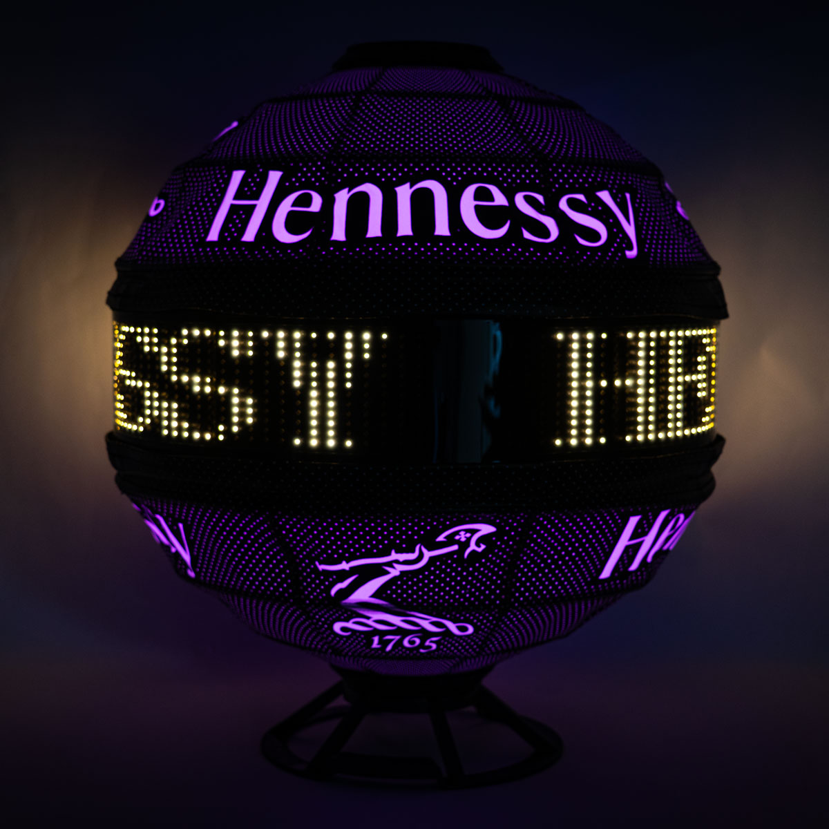 Hennessy Cognac LED Globe Leuchtreklame Leuchtwerbung Barleuchte – Ansicht 4