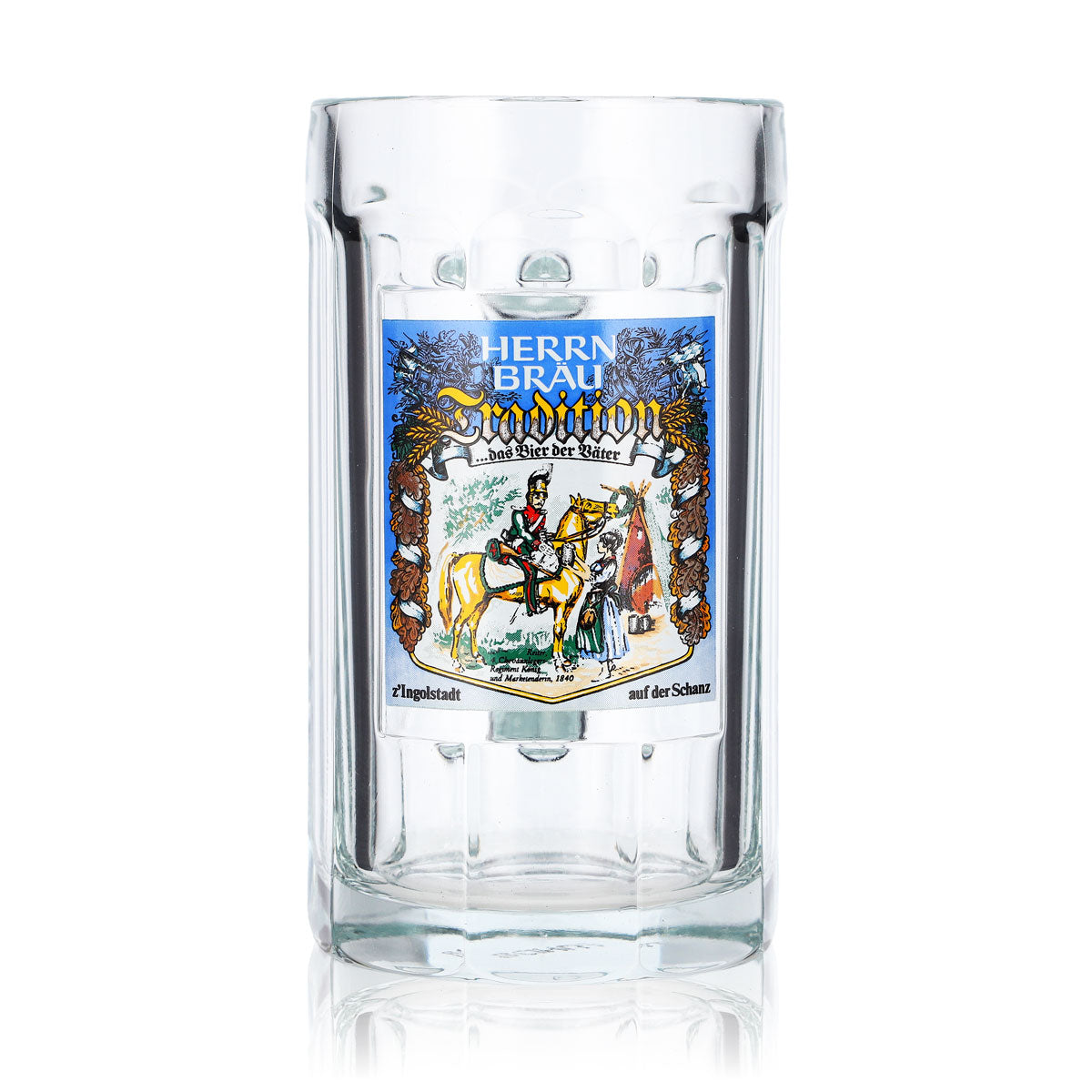 Herrnbräu Bier Glas 0,5l Krug Ingolstadt Sahm