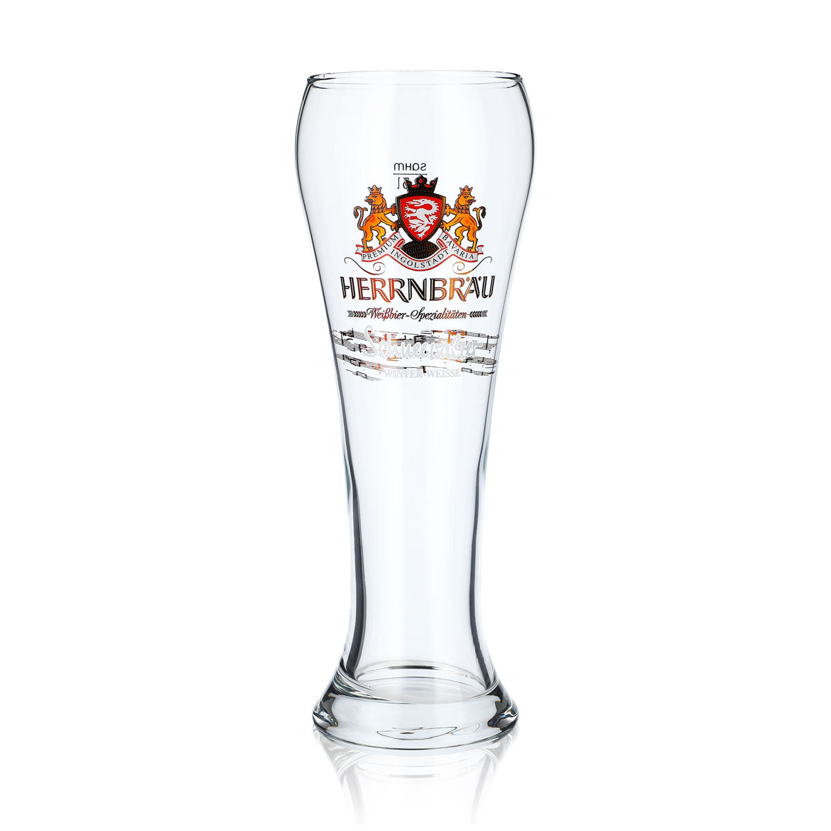 Herrnbräu Bier Glas 0,5l Weißbierglas "Schneewalter Winter-Weisse" Sahm