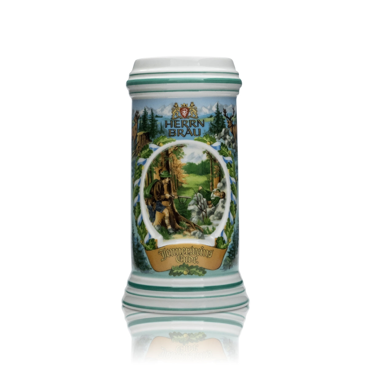 Herrnbräu Sammler Glas 0,5lKrug Humpen Seidel Gläser Jahreskrug 1989 Selten Rar