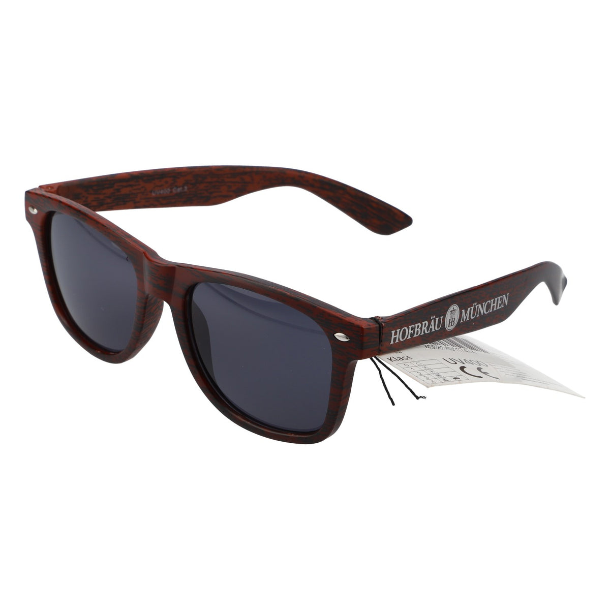 Hofbräu Bier München Sonnenbrille Partybrille in Holzoptik UV 400 – Ansicht 3