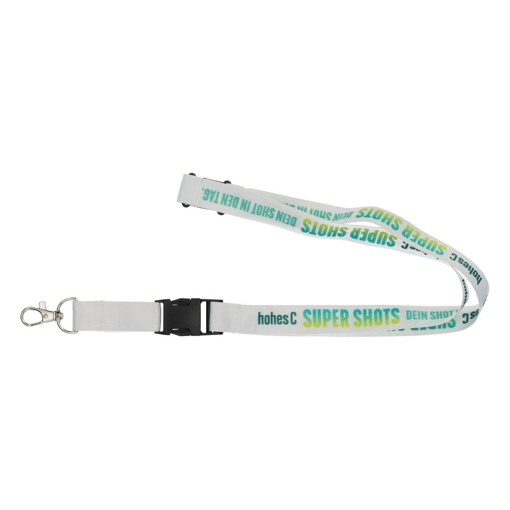 Hohes C Super Shots Schlüsselband Schlüsselanhänger Lanyard weiß