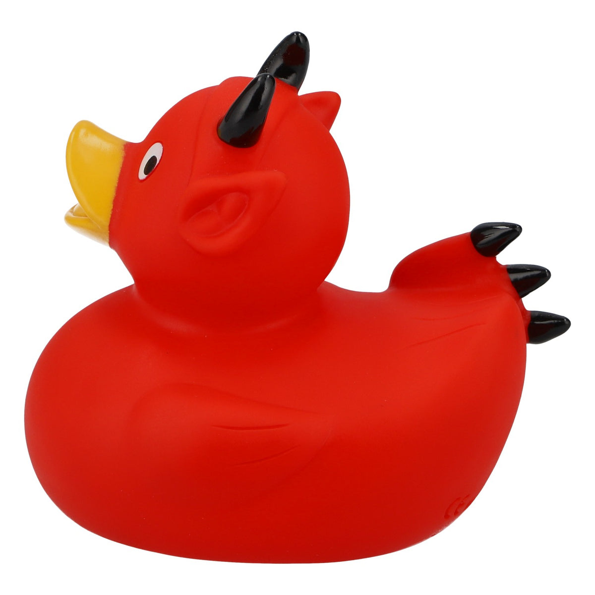 Höllensprudel Devil Gummiente Badeente Quietscheente Rot Hörner Dreizack – Ansicht 2