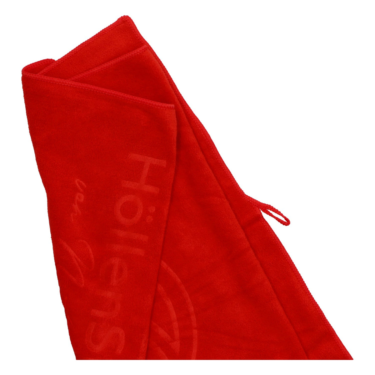 Höllensprudel Whiskey Handtuch rot mit Logo – Exklusives Bar-Accessoire – Ansicht 2