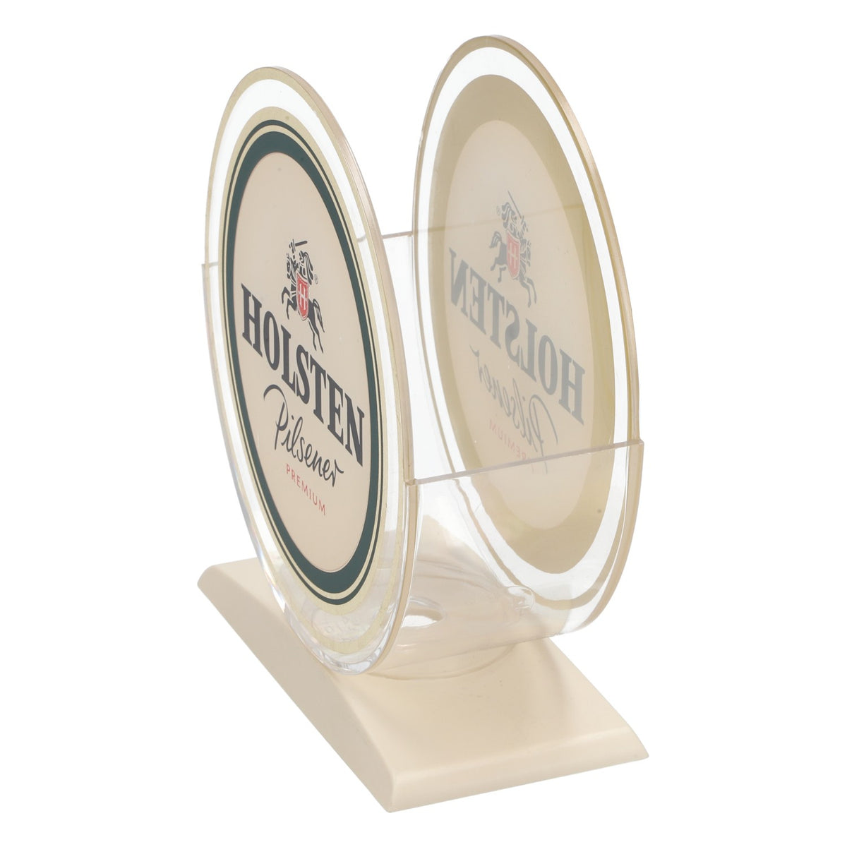 Holsten Pilsener Acryl Bierdeckelständer für ca. 30 Bierdeckel 90er Jahre – Ansicht 3