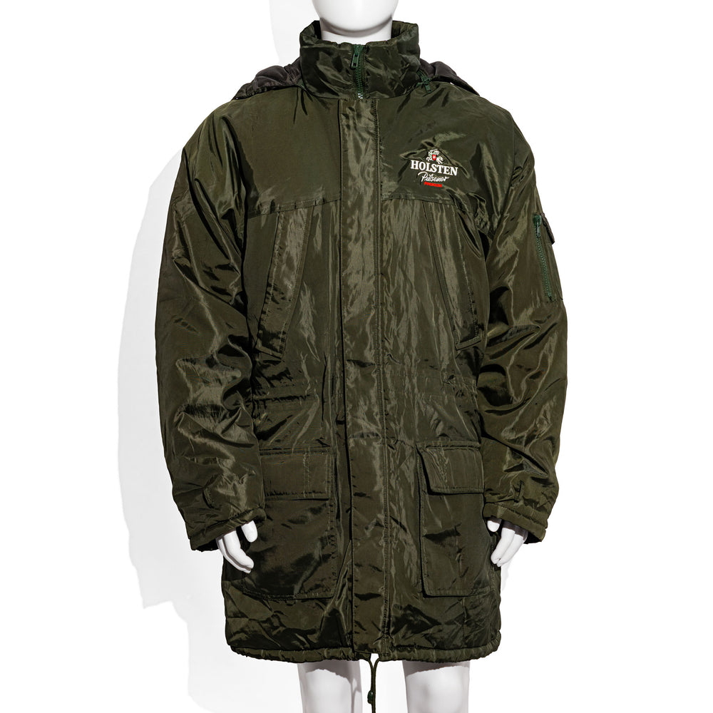 Holsten Pilsener Bier Funktionsjacke Winterjacke dunkelgrün Gr. L