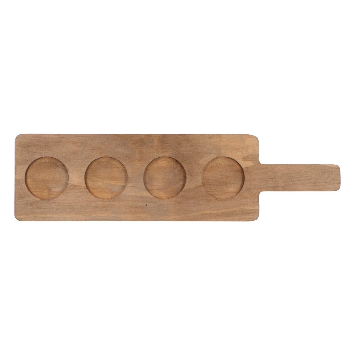 Holz Tablett für 4 Gläser Echtholzbrett Tasting Tray Shotmeter – Ansicht 4