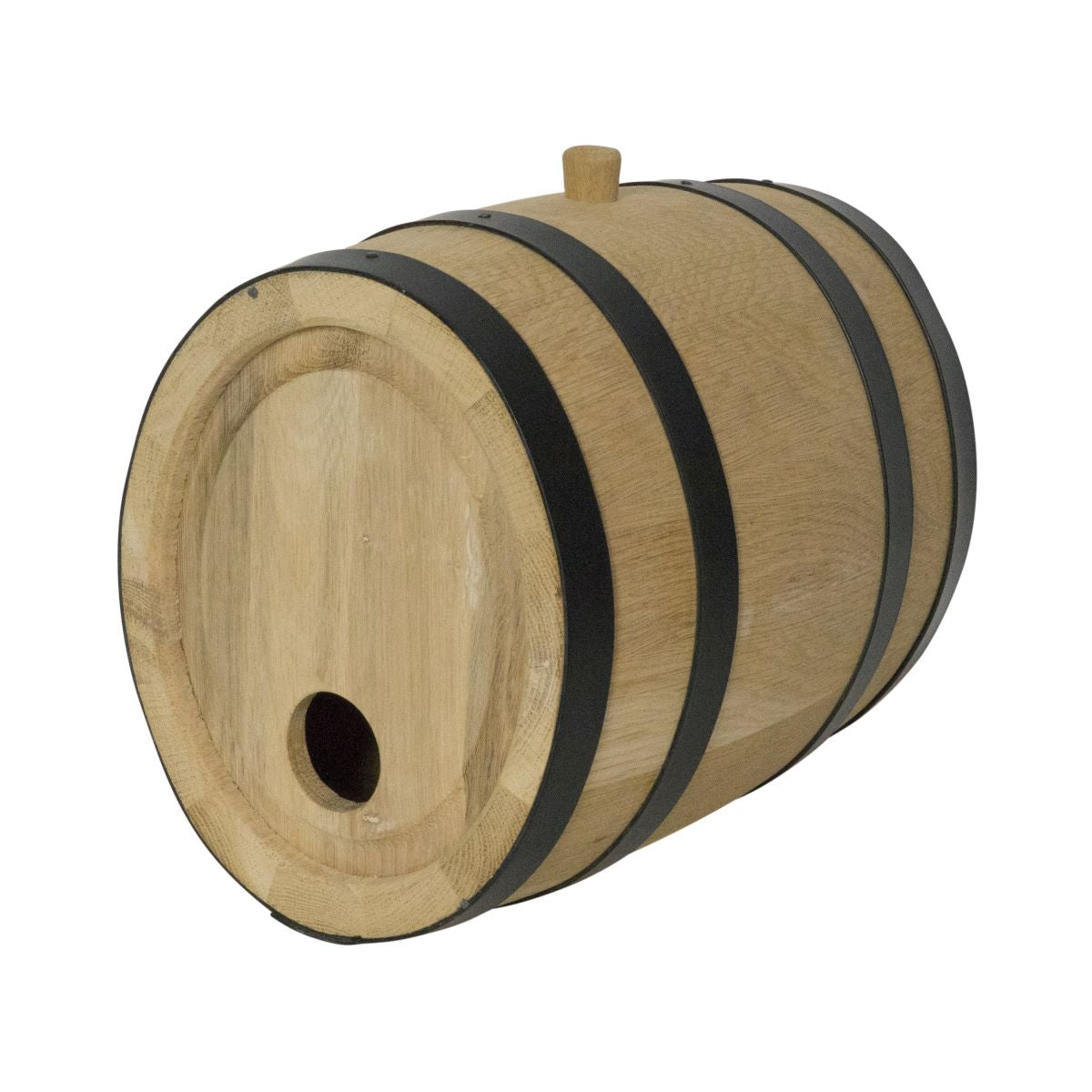 Holzfass Dekofass Barrel Whiskeyfass Bierfass Weinfass Aufsteller Dekoration – Ansicht 2