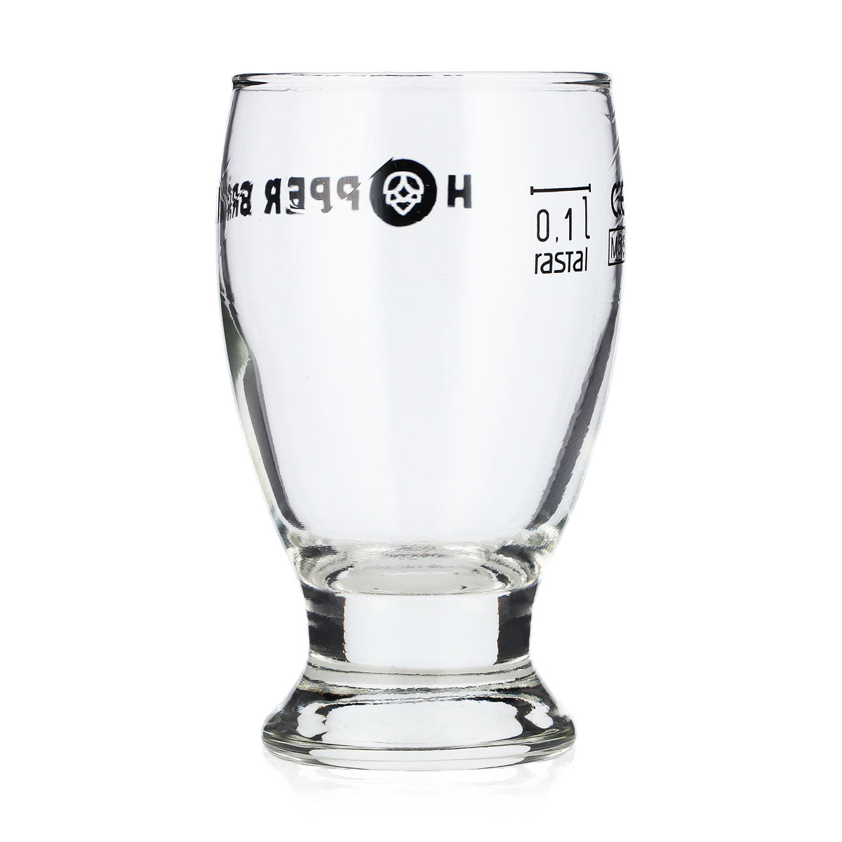 Hopper Bräu Bier Glas Stamper 0,1l Pokalglas Mini Rastal Bierglas Pilsglas Pint – Ansicht 3