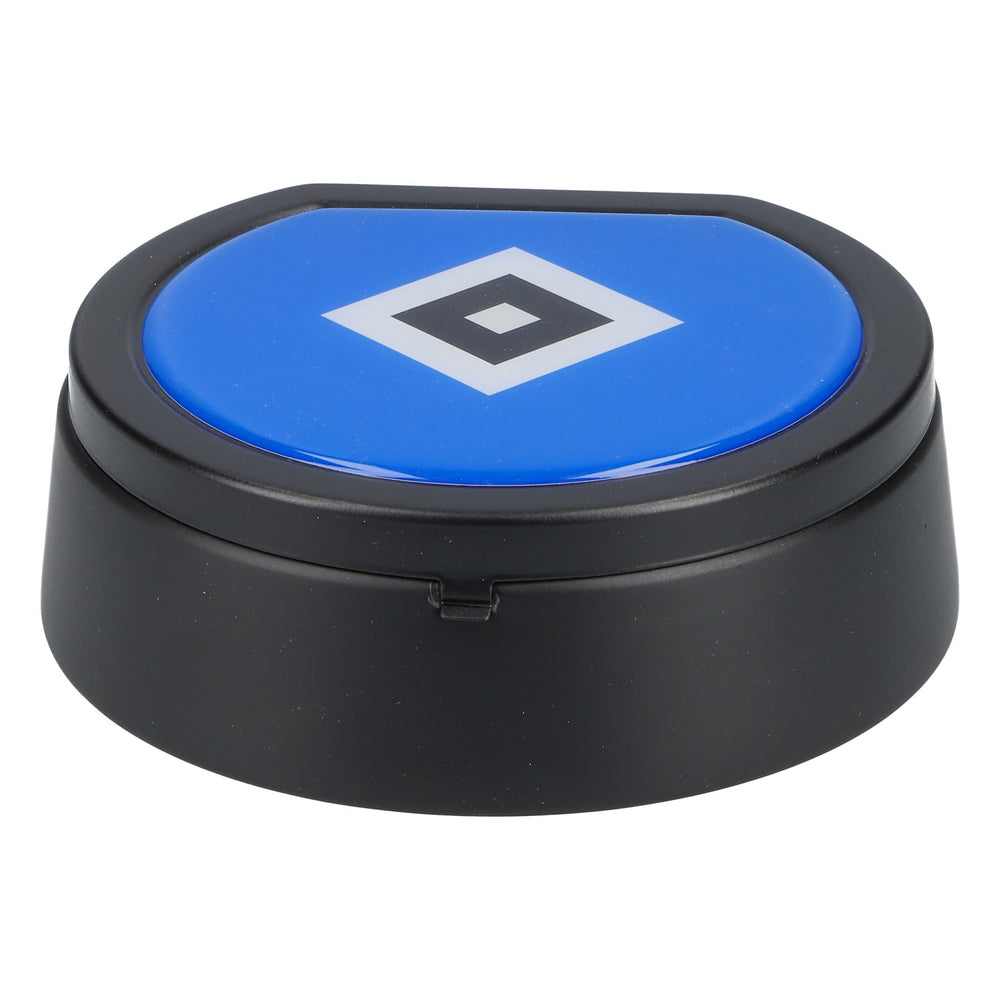 HSV Hamburg Sturm Aschenbecher Ashtry "HSV" mit Deckel und Glutkiller