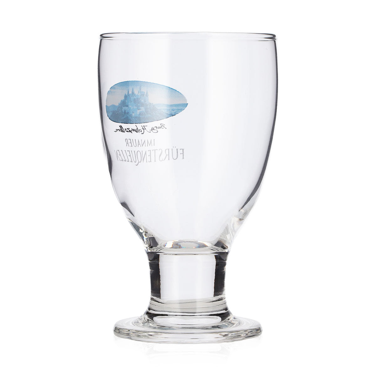 Imnauer Fürstenquellen Wasser Glas 0,26l Tulpe Burg Hohenzollern Bierglas – Ansicht 3