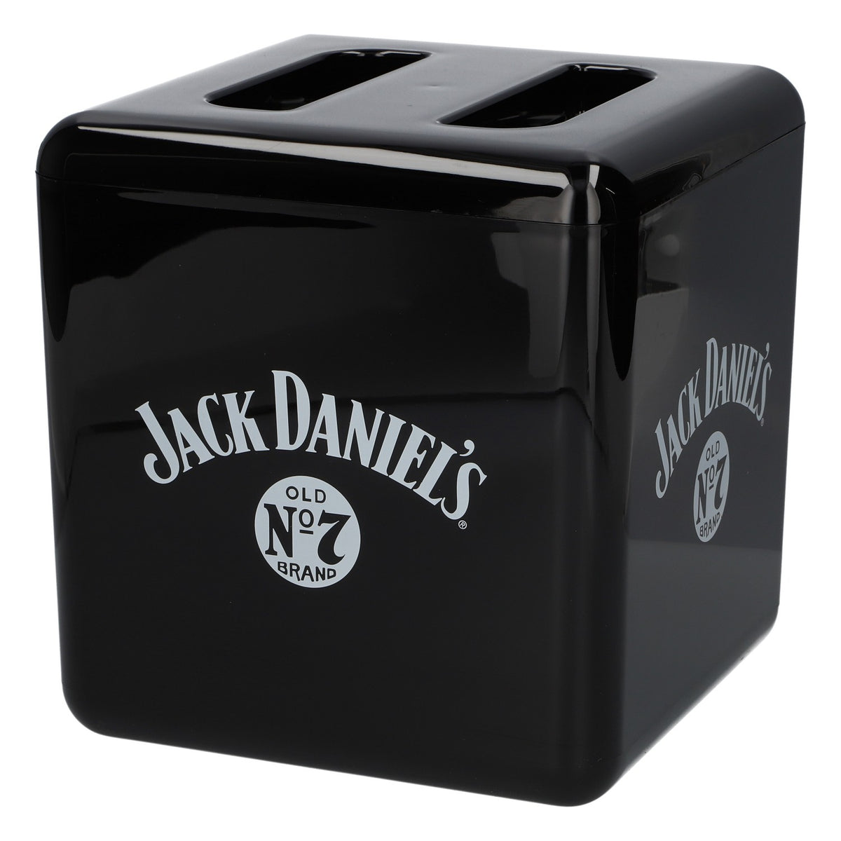 Jack Daniel's Whiskey Acryl Kühler Eiswürfelbox schwarz Kunststoff Barzubehör – Ansicht 3