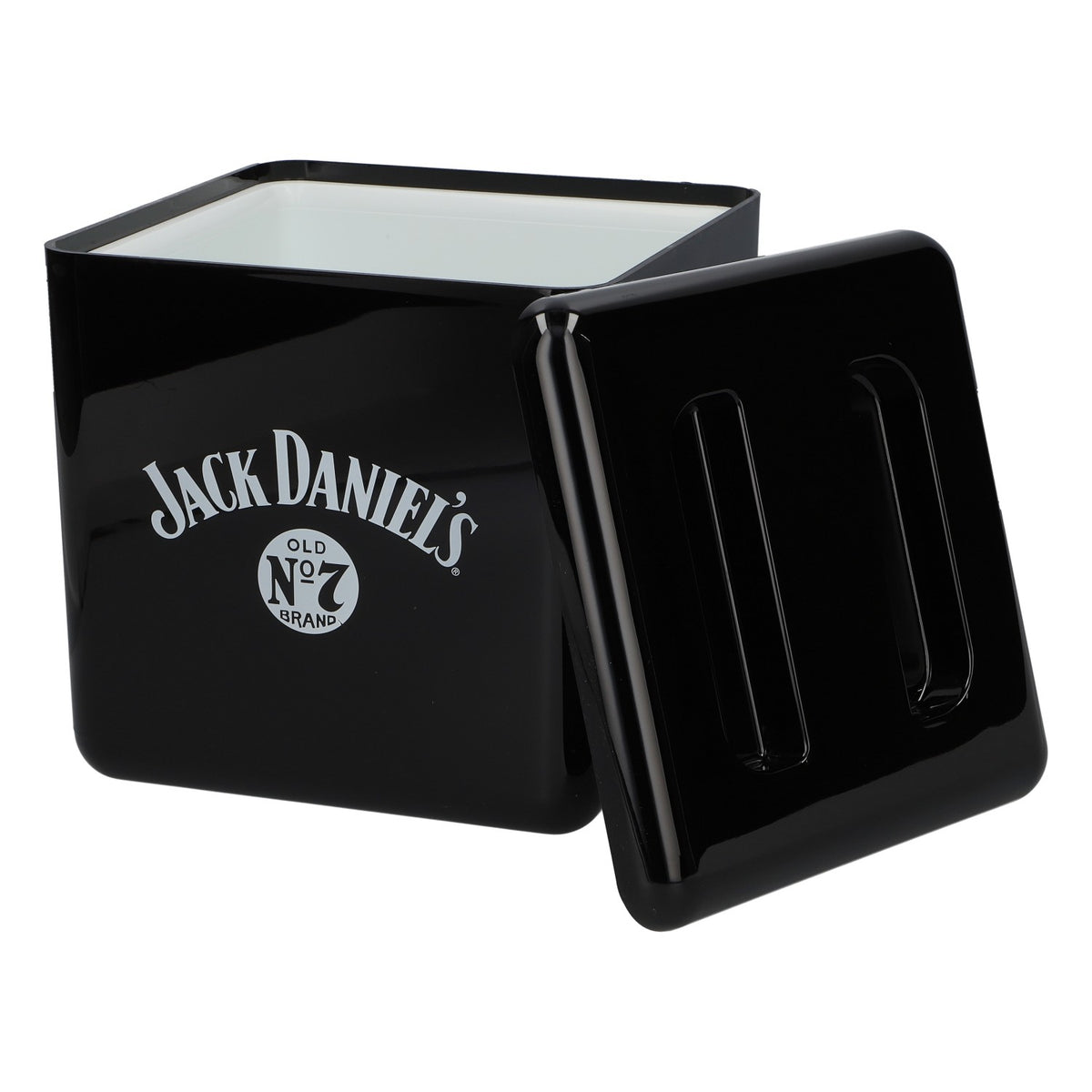 Jack Daniel's Whiskey Acryl Kühler Eiswürfelbox schwarz Kunststoff Barzubehör – Ansicht 4