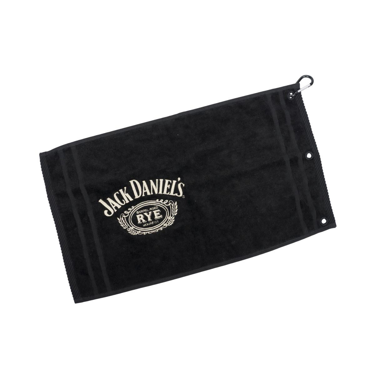Jack Daniels Barhandtuch Bartowel Schwarz Karabiner Edition Barzubehör Gastro – Ansicht 2